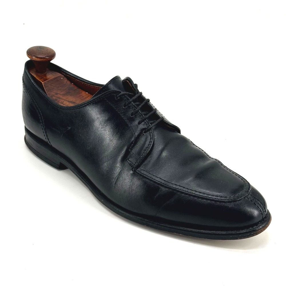 Allen Edmonds LaSalle Shoes 4308 Split Toe Derby Black Leather Blucher Mens 10 D